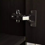 Armadio Hitow con doppio cassetto, anta a specchio e spazio contenitivo a zone