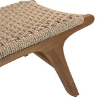 Sedia Sdraio Rustica in Teak con Intreccio - Esterno