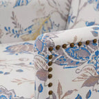 Poltrona Club Contemporanea Christopher Knight Home Harrison in Tessuto con Borchie