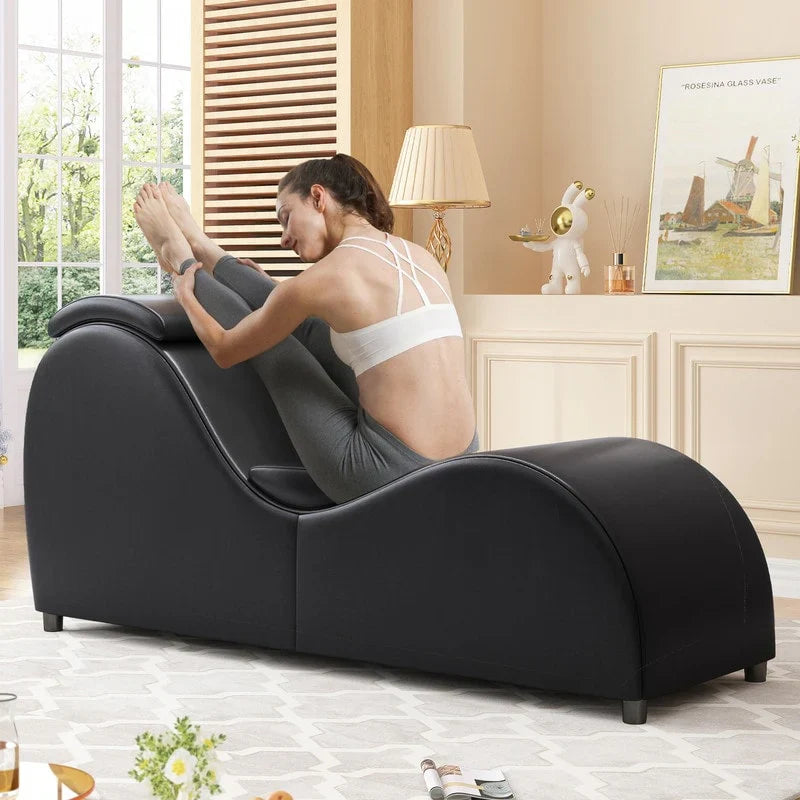 Mixoy Sedia Yoga da Interno, Sedia a Sdraio Yoga Curva per Adulti per Stretching, Esercizio e Relax