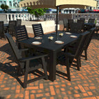 HIGHWOOD PROFESSIONAL Set da pranzo da esterno 7 pezzi 42x72