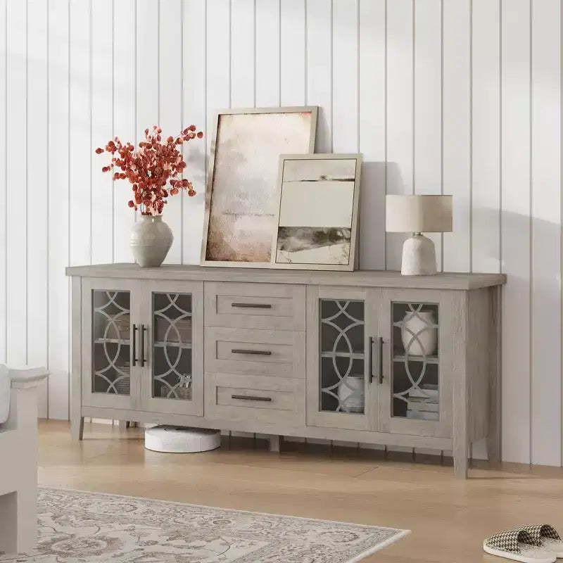 Mobile TV con cassetti portaoggetti, Centro Intrattenimento TV, Tavolo Consolle TV per Soggiorno Camera da Letto, Armadietto Contenitore