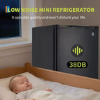 Mini Frigo da 127 Litri con Congelatore, Frigorifero Compatto con Porta Reversibile, Termostato Regolabile ad Alta Efficienza Energetica, Piccolo Frigo