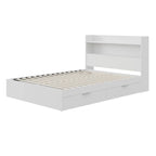 Letto a piattaforma Hunter con testiera