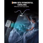Condizionatori d'aria da 14.000 BTU, raffreddano fino a 70 mq, condizionatore d'aria portatile 3 in 1 con modalità di raffreddamento, deumidificazione e ventilazione, telecomando