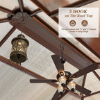 EROMMY Gazebo a tetto rigido, Pergola da esterno con doppio tetto, zanzariere e tende, Tenda da sole resistente per patio, cortile, feste in piscina