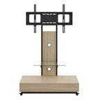 Mobile porta TV per televisori da 32-75 pollici, carrello TV mobile regolabile in altezza con cassetto e ruote per soggiorno, camera da letto, uffici -ModernLuxe