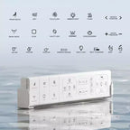 Dyonery Smart Toilet, Monobloc senza serbatoio con barriera in schiuma, Coperchio con apertura/chiusura automatica, Bidet riscaldato e asciugatore, Luce notturna a LED, Sciacquo automatico