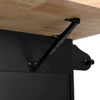 Set da isola per cucina TOPMAX con anta a ribalta e 2 posti a sedere, set tavolo da pranzo con ripiano regolabile, cassetti e portasciugamani
