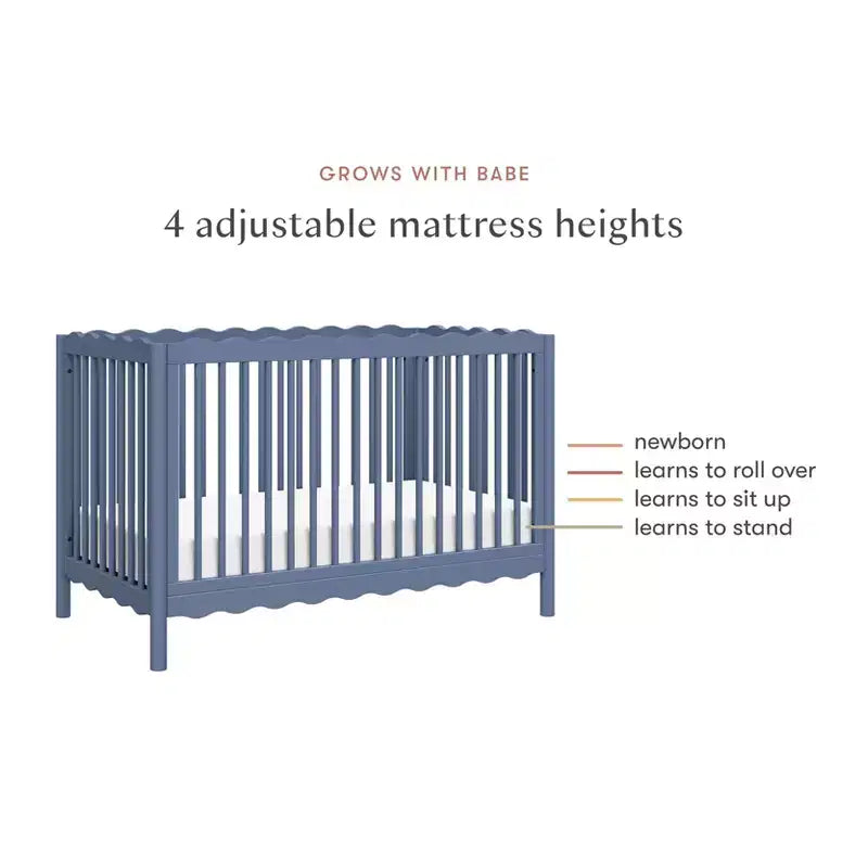 Babyletto Swell Culla Trasformabile 4-in-1 con Kit per la Conversione in Lettino per Bambini