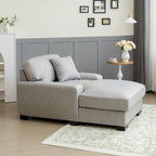 Divano letto chaise longue oversize moderno metà secolo con cuscino