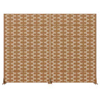 Divisorio MAYEERTY Brick 01 marrone in acciaio zincato, 72x47x16, schermo per la privacy a doppia faccia in 6 pezzi antiruggine