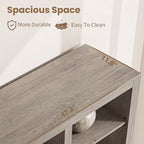 Libreria alta 72" con 4 cassetti, scaffale portaoggetti da terra in stile rustico per camera da letto, soggiorno, ufficio domestico