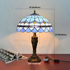 Lampada da tavolo HomeyFad a 2 luci, vintage, con cupola in vetro inossidabile