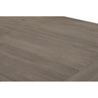 Set da pranzo allungabile Best Quality Furniture da 9 pezzi, in stile rustico grigio