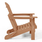 Polytrends Laguna Sedia Adirondack Pieghevole da Esterno per Patio Resistente allo Sbiadimento e alle Intemperie
