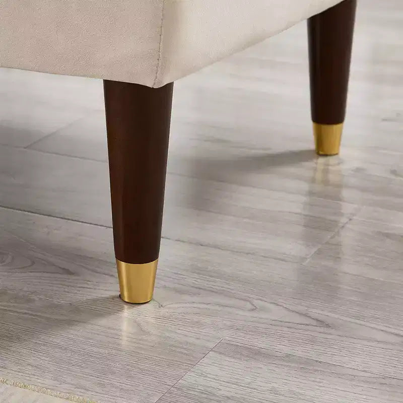 Chaise Longue Moderna in Velluto, Chaise Longue Imbottita con Bracciolo Curvo, Divano Letto per Camera da Letto, Ufficio, Soggiorno