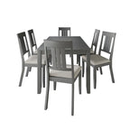 Set da pranzo classico in legno a 7 pezzi CraftPorch