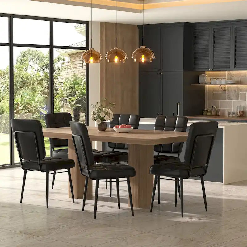 Sedie da Pranzo Moderne Set da 2/4/6/8, Sedie da Cucina Imbottite con Cuscino Spesso per Sala da Pranzo