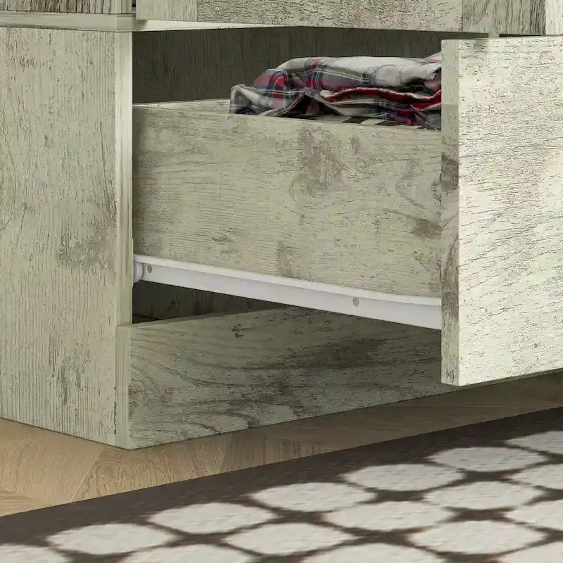 Armadio guardaroba cabina armadio 59W grande armadio indipendente bianco