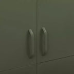 vidaXL Armadio Verde Oliva 90x50x180 cm Acciaio
