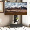 Mobile porta TV per televisori da 32-75 pollici, carrello TV mobile regolabile in altezza con cassetto e ruote per soggiorno, camera da letto, uffici -ModernLuxe