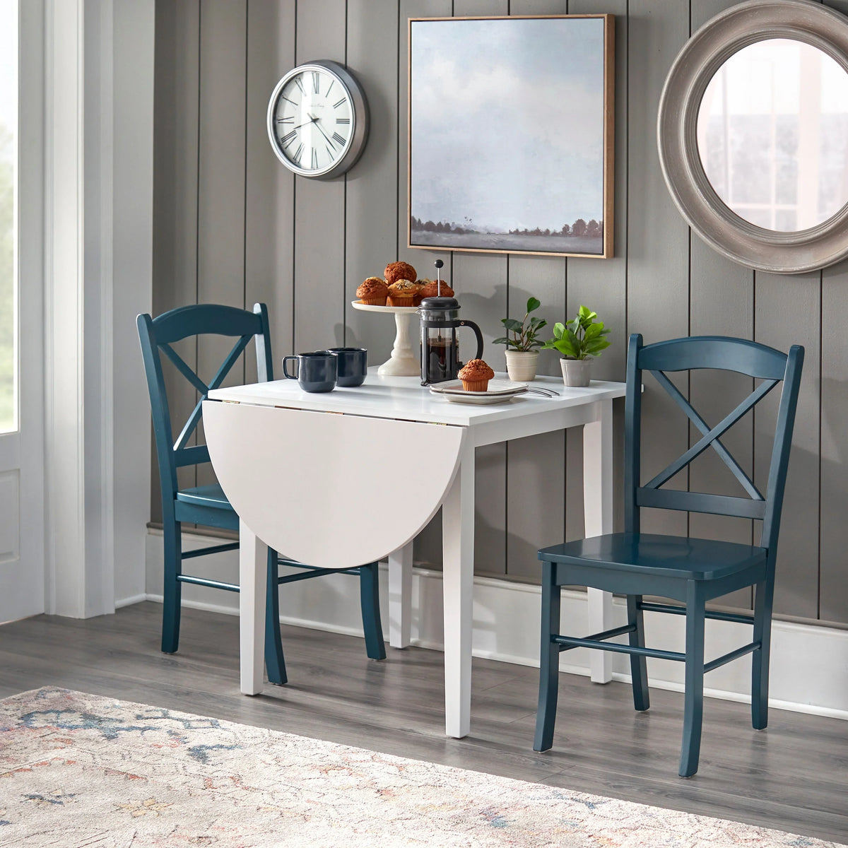 Sedie da pranzo per cottage di campagna Simple Living (set da 2)