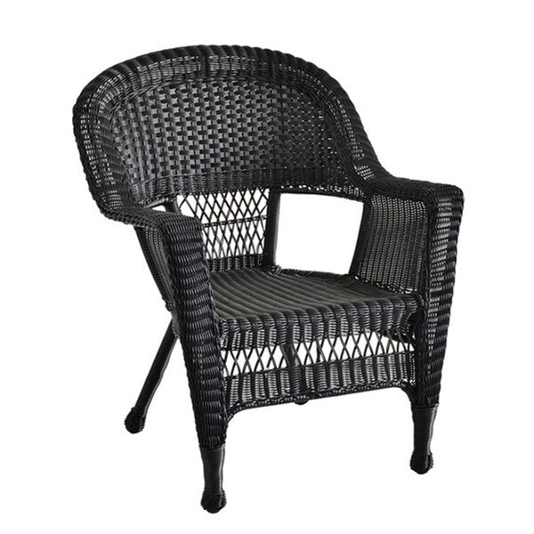 Set da conversazione da 4 pezzi per patio in vimini