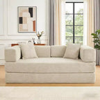Dyonery 78Divano Letto Pieghevole Convertibile in Corduroy King Size Divano Letto a Pavimento Combinazione 4-in-1 Divano Modulare Componibile Divano Comodo Pieghevole.