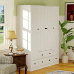 Armadio guardaroba cabina armadio 59W grande armadio indipendente bianco