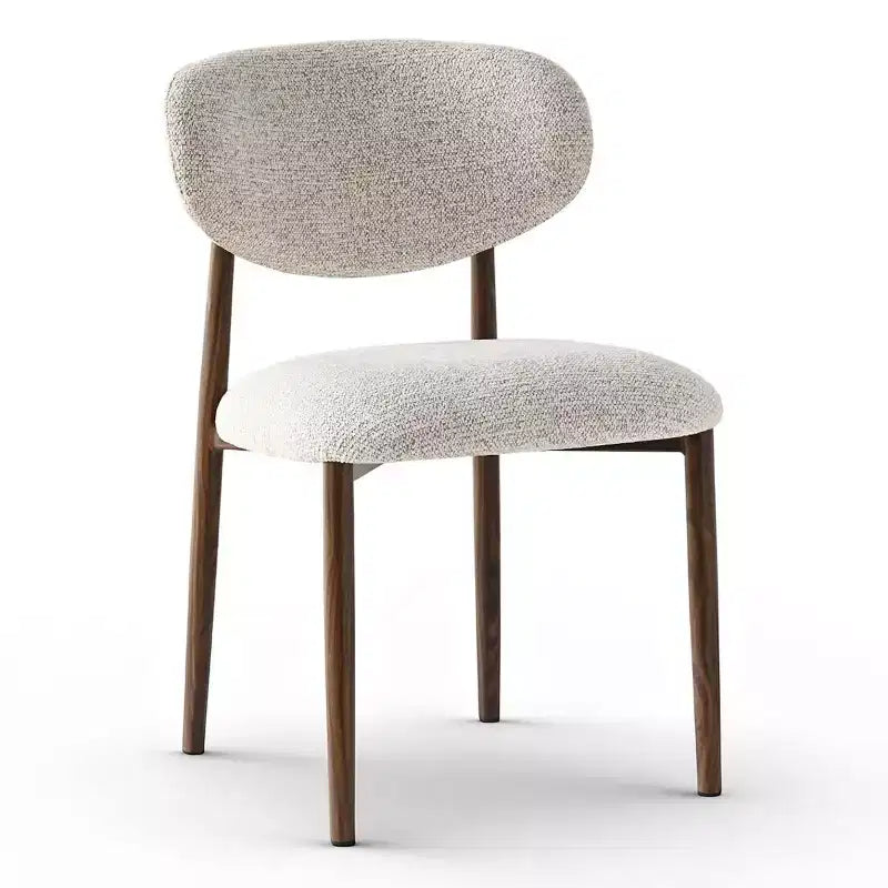 Set di 4 sedie da pranzo moderne imbottite con schienale curvo, sedie laterali senza braccioli con struttura in ferro per sala da pranzo, cucina-Panipeachy