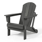 Polytrends Laguna Sedia Adirondack Pieghevole da Esterno per Patio Resistente allo Sbiadimento e alle Intemperie