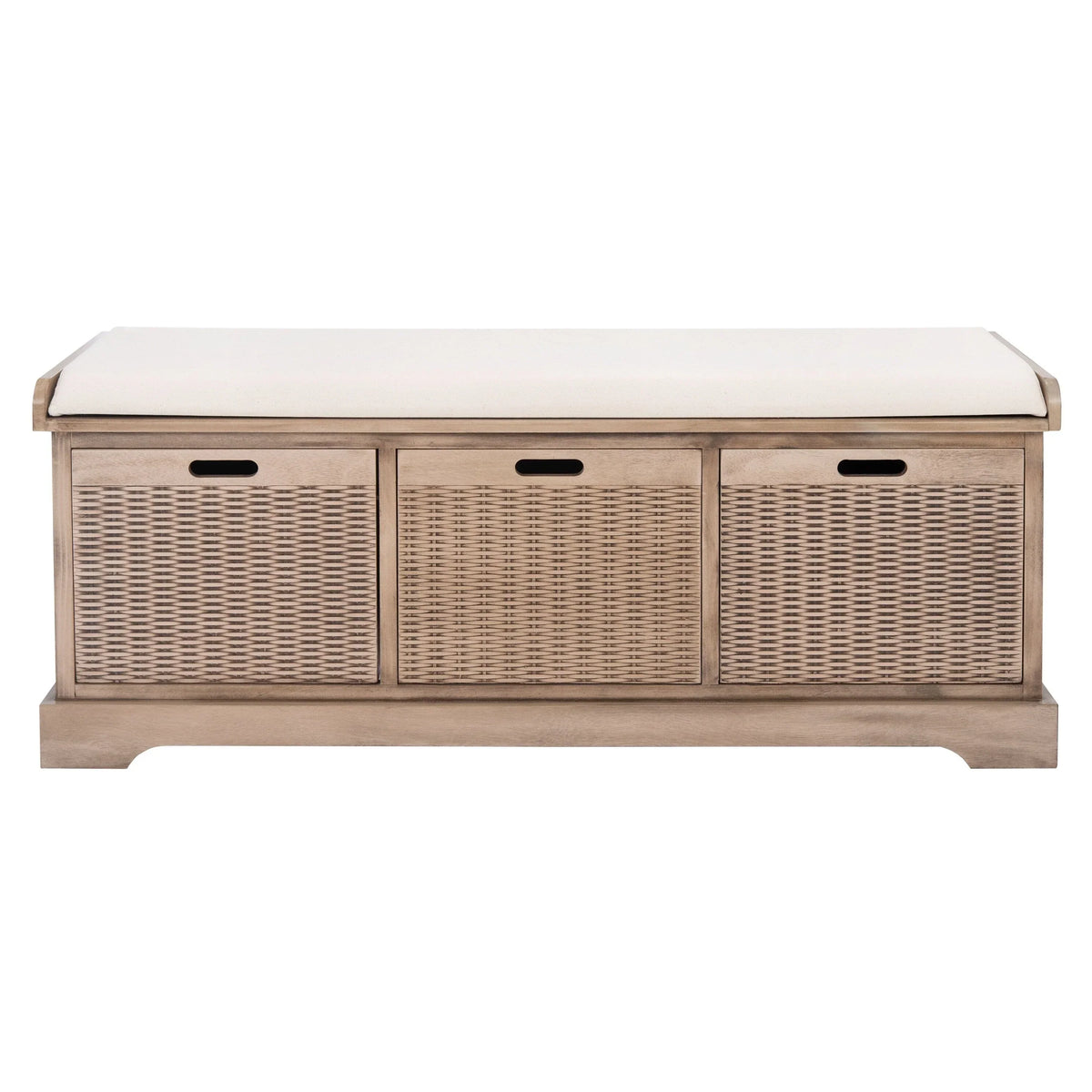 SAFAVIEH Fiorello Panca Contenitore a 3 Cassetti con Cuscino - 47,3 L x 15 P x 19 A - 47Lx15Px19A