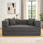 Dyonery 78Divano Letto Pieghevole Convertibile in Corduroy King Size Divano Letto a Pavimento Combinazione 4-in-1 Divano Modulare Componibile Divano Comodo Pieghevole.