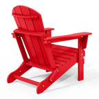 Polytrends Laguna Sedia Adirondack Pieghevole da Esterno per Patio Resistente allo Sbiadimento e alle Intemperie