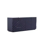 59 Modern Spiral Madia Buffet, Mobile Contenitore a Basso Profilo da Ingresso con Ante a Ondulazione 3D