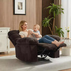 Poltrona reclinabile manuale, poltrona reclinabile ergonomica in tessuto traspirante con tasche laterali, divano singolo, adatta per soggiorno e camera da letto