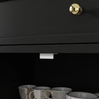 59.1'' Credenza Buffet Bianco Laccato Moderno Metà Secolo Contemporaneo