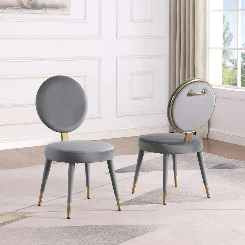 Morden Fort Set da pranzo rotondo moderno di lusso da 5 pezzi con tavolo e sedie