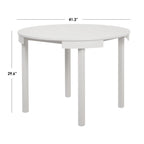 Set da pranzo rotondo compatto Harrisburg Tobey da 5 pezzi
