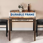 Set tavolo da pranzo per 4, con 4 sedie imbottite, set da 5 pezzi tavolo da cucina e sala da pranzo in legno con protezione angolare per cucina, appartamento, piccoli spazi
