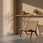 Sedia Sdraio Rustica in Teak con Intreccio - Esterno