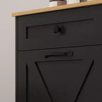 HOMCOM Mobile Contenitore da Bagno Salvaspazio con Cesti per la Biancheria Inclinabili, 2 Cesti Rimovibili e 2 Cassetti
