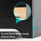 Mobile bagno 30/36/48 Wavy Line con lavabo e rubinetto