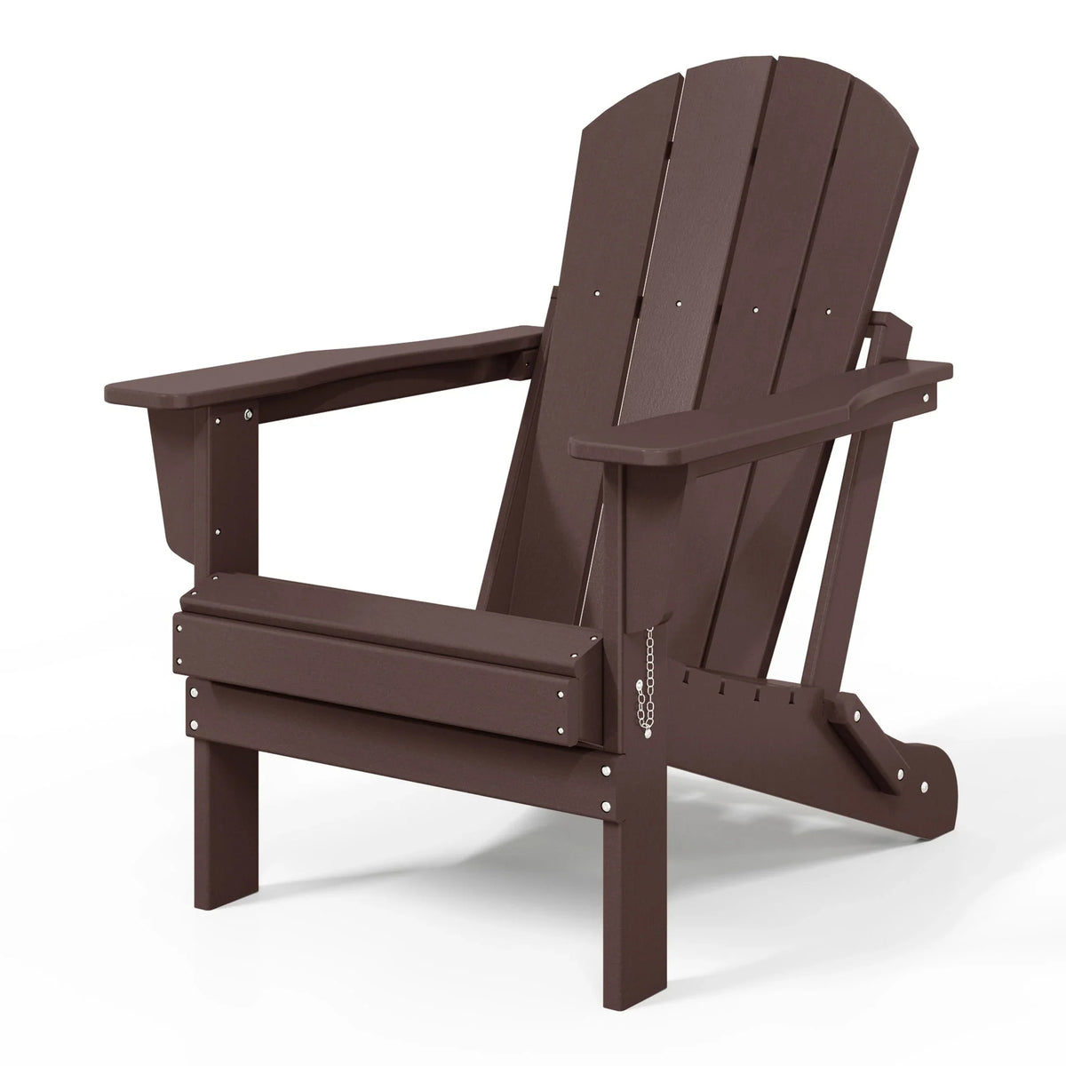 Polytrends Laguna Sedia Adirondack Pieghevole da Esterno per Patio Resistente allo Sbiadimento e alle Intemperie