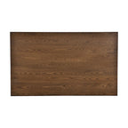 Set da pranzo di 6 pezzi in legno con 4 sedie e panca, tavolo con cassetto