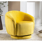 Poltroncina girevole Milvo Small in velluto