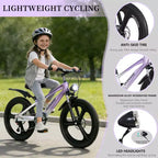 NAYSAYE Bicicletta da montagna per bambini da 20 pollici con trasmissione a 7 velocità e telaio in lega di magnesio per ragazzi e ragazze di età 8-12 anni, 57.09*21.65*29.92
