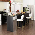 Credenza/Mobile Buffet Intelligente Girevole/Allungabile con 6 Cassetti, Piano d'Appoggio Estensibile, Tappetino Antiscivolo, Tavolo da Pranzo Girevole, Dispensa ad Isola per Cucina