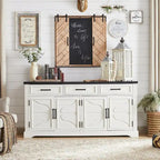Credenza a Buffet da Fattoria, Mobile Bar per Caffè e Vino per Sala da Pranzo - N/A